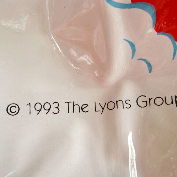 NEW Vintage 1993 Playskool Plastic Coverall Baby Bib Barney Dinosaur & Snowman - Picture 5 of 6